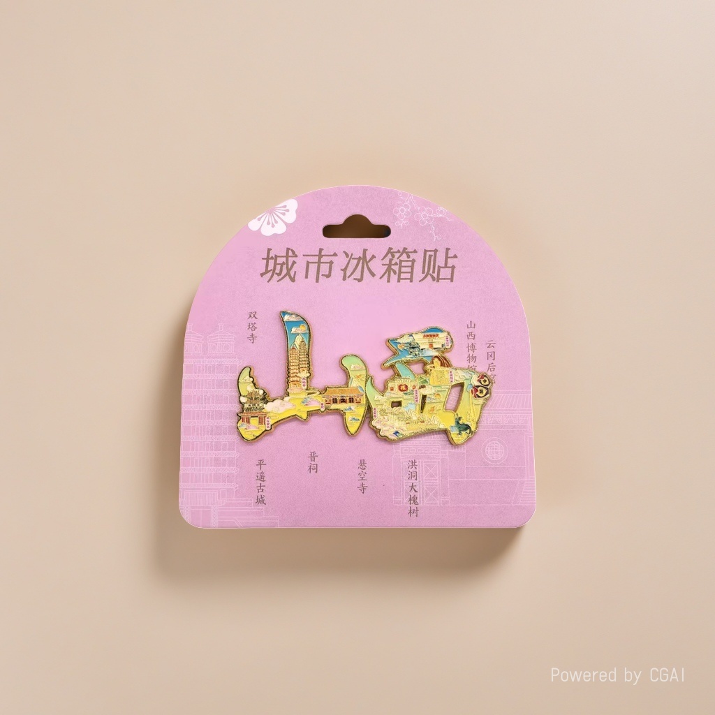 Refrigerator stickers and other display items for Shanxi theme cities details Picture