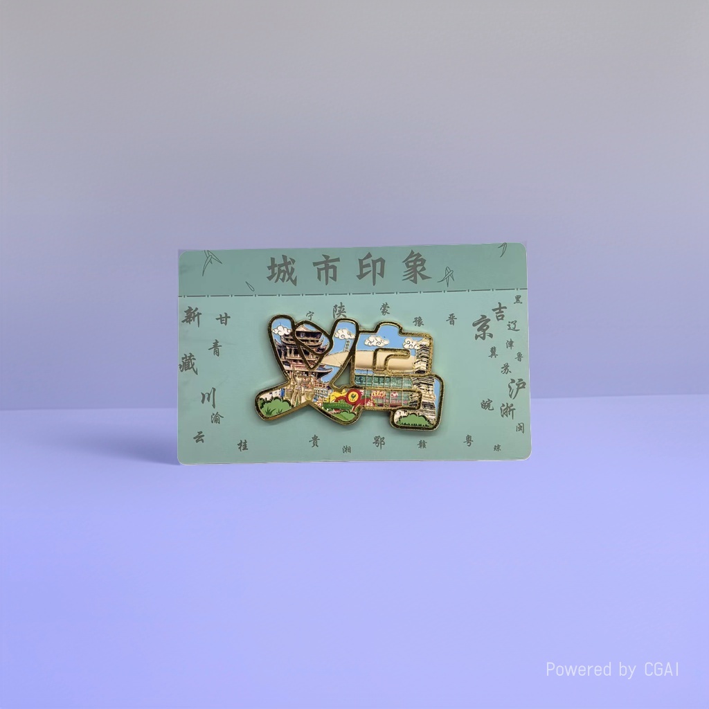 Metal fridge magnets for city tourism souvenirs, Yiwu font fridge magnets