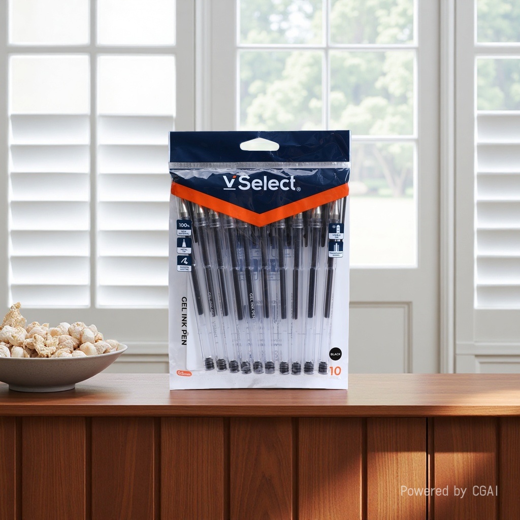 من طراز VSelect Black Black 50 مم من الأقلام المحايدة 10 أكياس قرطاسية للرسم Specification image