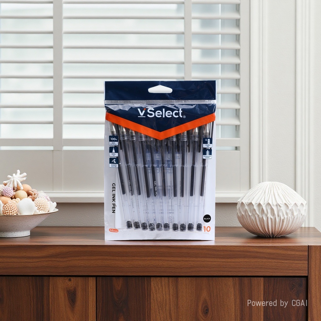 من طراز VSelect Black Black 50 مم من الأقلام المحايدة 10 أكياس قرطاسية للرسم details Picture