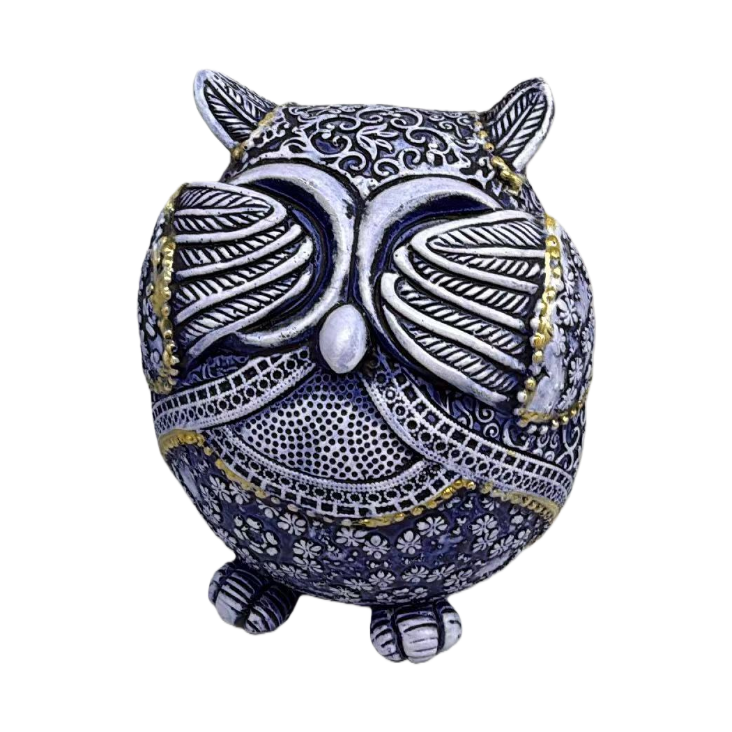 Decorative owl ceramic ornaments, ceramic metal handicrafts Item Picture