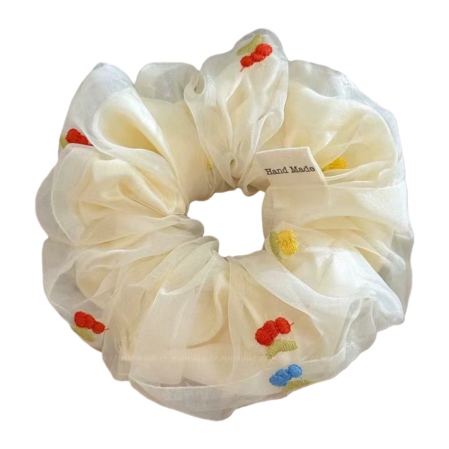 Handcrafted large intestine hair band square towel hair accessory, fashionable large intestine hair band accessory Item Picture