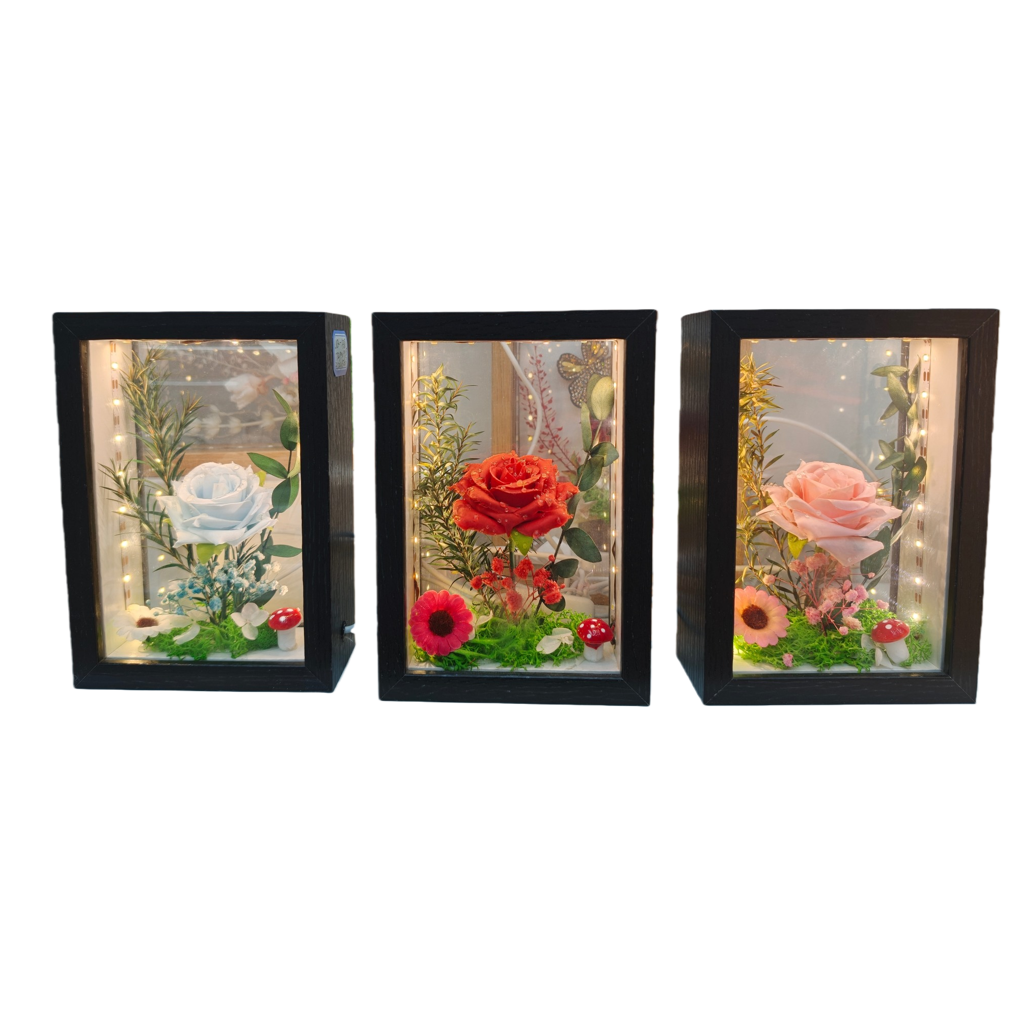 Monet's Garden Artificial Flower Gift Box - Tulip Artificial Flower Frame Item Picture
