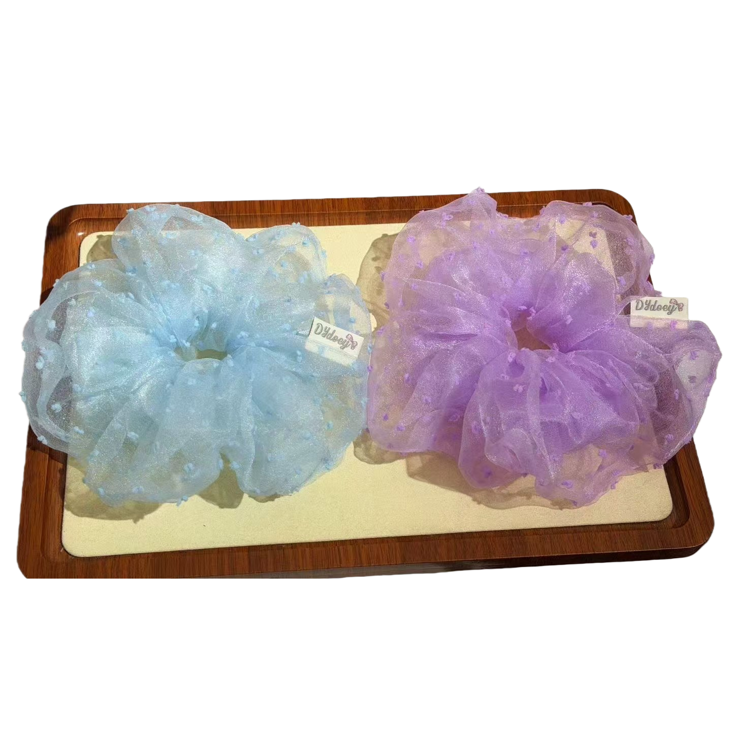 The eponymous gauze large intestine hair band square towel hair accessory set hair band accessory fashion large intestine hair band Item Picture