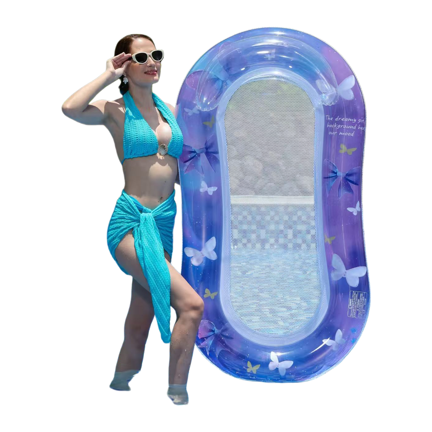 Inflatable water bed, swimming pool float bed, outdoor air bed, inflatable float raft, float bed, sofa chair, motorboat Item Picture