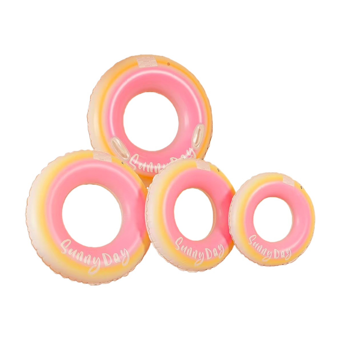 Los niños rosados de la sandía de yuanyang nadan el anillo inflable de la natación del producto para 3-8 años de edad Item Picture