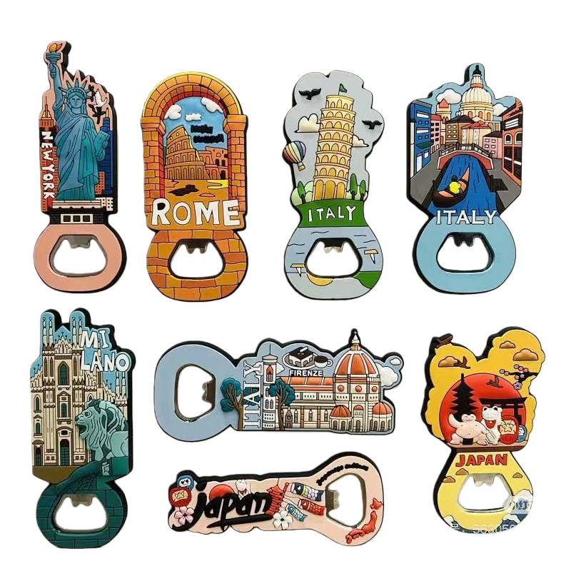Silicone fridge magnet bottle opener, bottle opener, can opener Item Picture