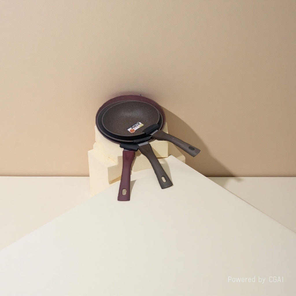 26cm thick non-stick frying pan, cast iron flat frying pan, stainless steel wok, universal details Picture
