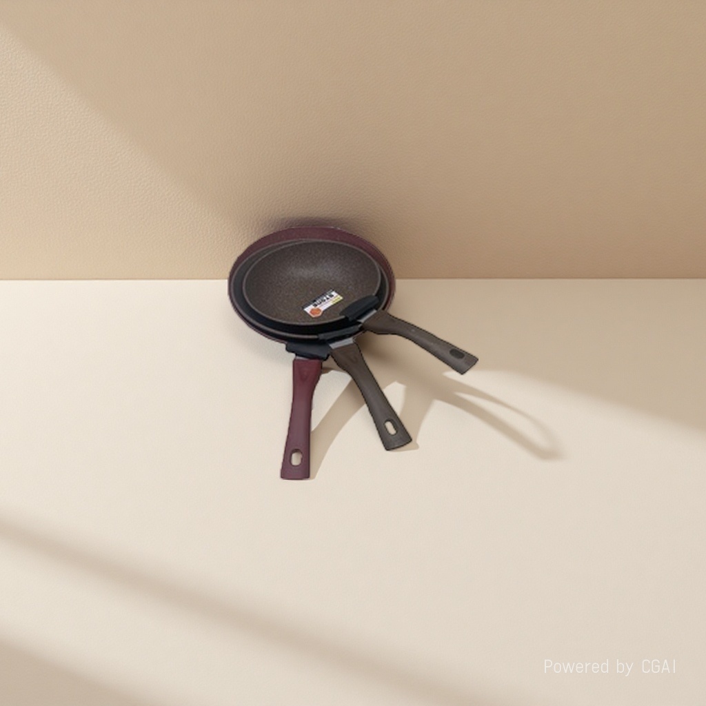 26cm thick non-stick frying pan, cast iron flat frying pan, stainless steel wok, universal Specification image