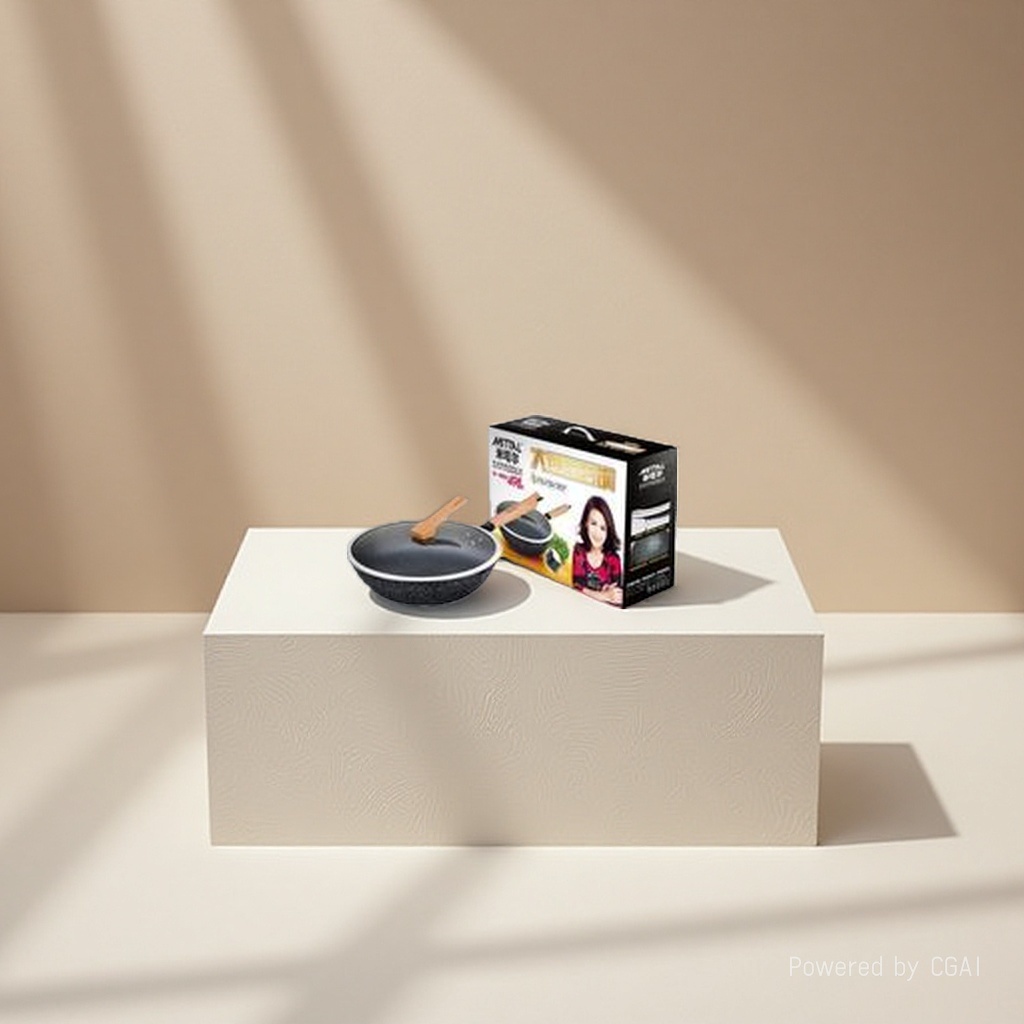 Non-stick pan, frying pan, silicone kitchenware set, including four sections of silicone spatula, tableware and kitchenware Application Scenario