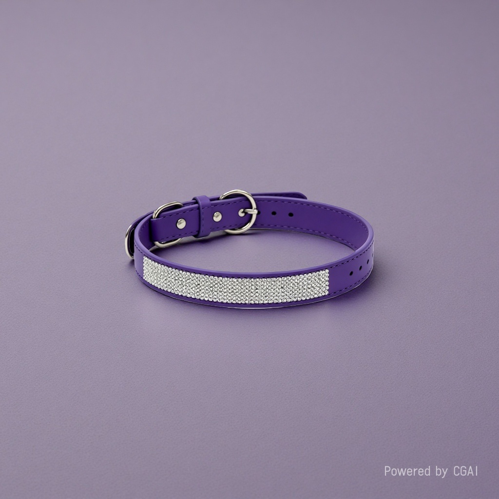 Sparkling water diamond pet collar, dog-specific pet accessory necklace, adjustable and comfortable to wear. Pet collar, pet accessory, pet collar accessory Specification image