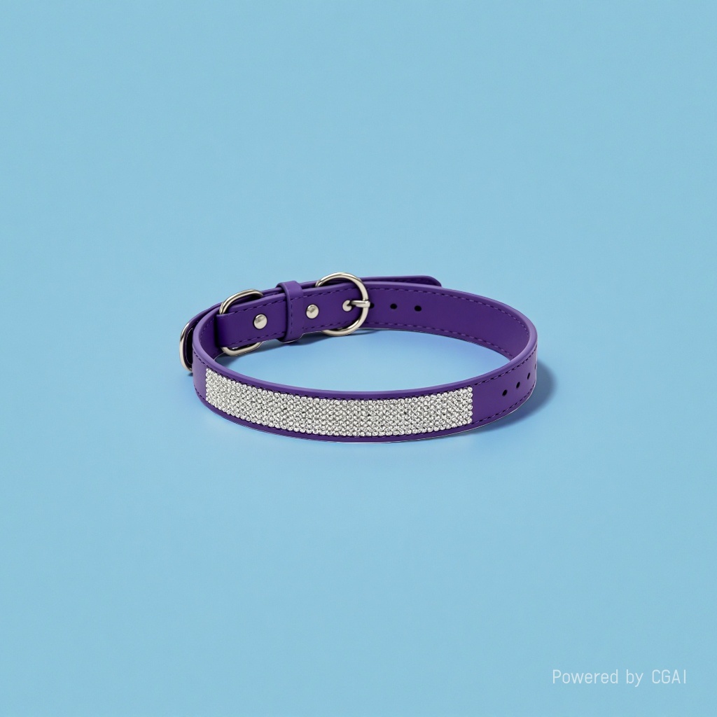 Sparkling water diamond pet collar, dog-specific pet accessory necklace, adjustable and comfortable to wear. Pet collar, pet accessory, pet collar accessory Item Picture