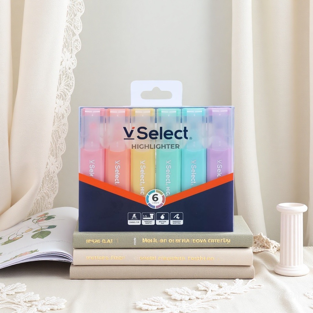 Highlighter macaron 6-color for export, minimum order quantity: one box Specification image