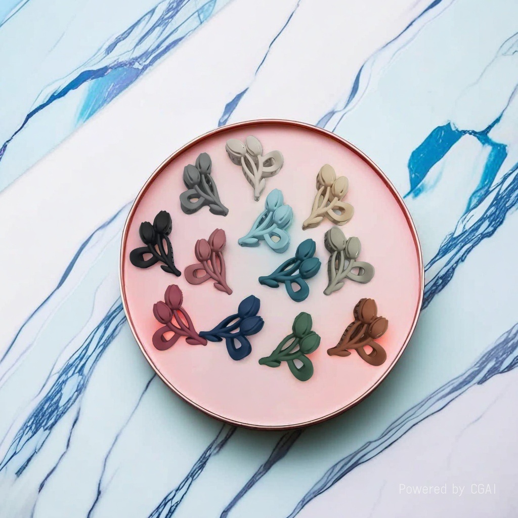 Floral-shaped grab clips, shark clips, banana clips, hair clips, fashionable and versatile ladies' headwear