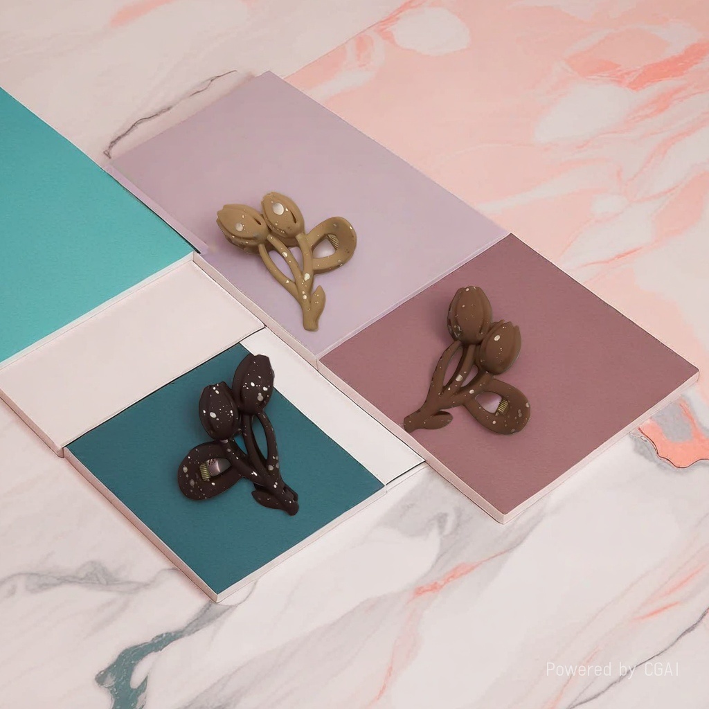 Flower-shaped hair clips, shark clips, banana clips and scratch-shaped hair clips are fashionable and versatile Specification image