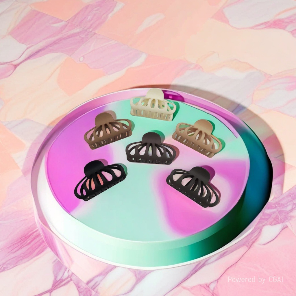 The three-piece set of shark clip, banana clip, grab clip, hairpin and hairpin is simple and fashionable