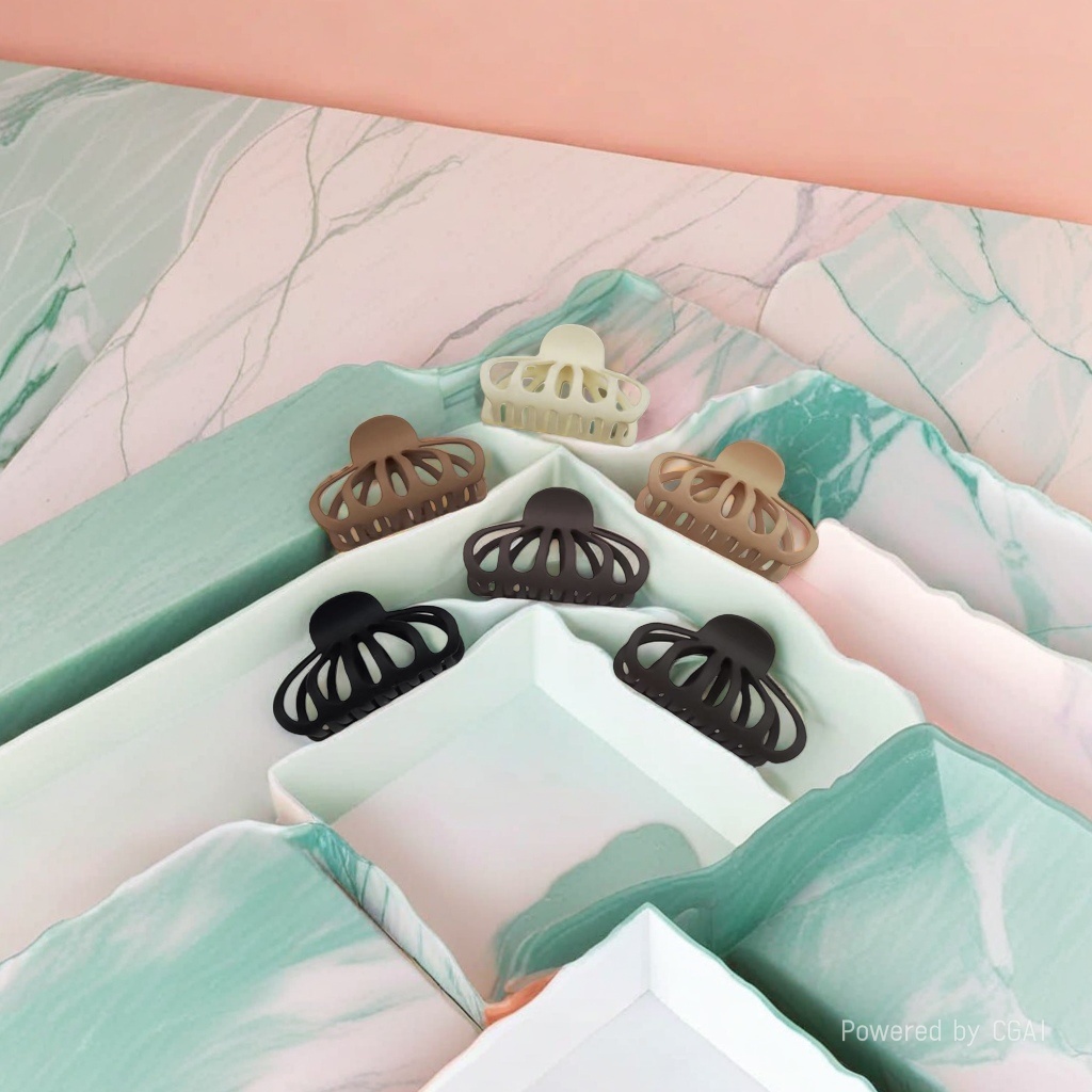The three-piece set of shark clip, banana clip, grab clip, hairpin and hairpin is simple and fashionable details Picture