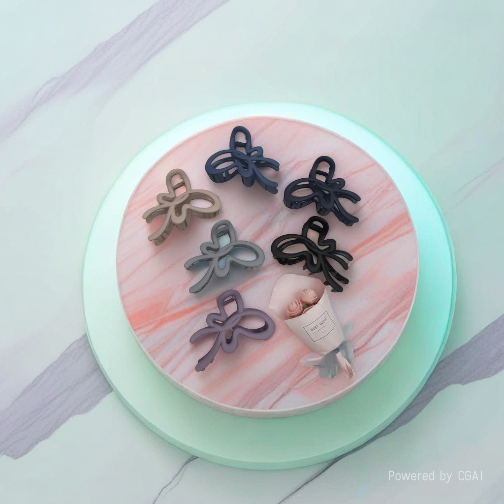 Shark clip, banana clip, grab clip, hairpin, hair clip five-piece set, soft light alloy, light and won't pinch the scalp