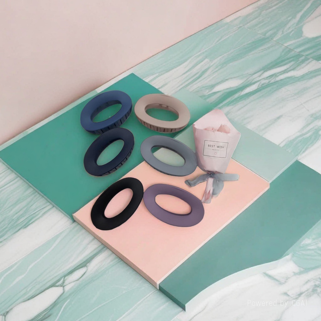 Colorful silicone sports yoga sweat-absorbing hair band, hair band, headscarf, silk scarf, ribbon, sweat-wiping wrist band details Picture