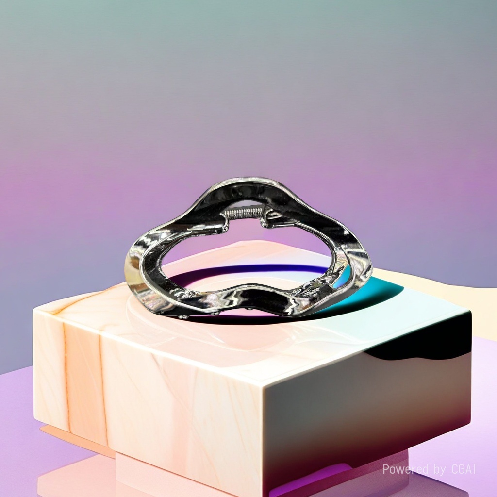 Gold stainless steel bracelet for women, irregular and versatile, metallic luster Specification image