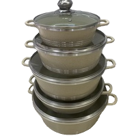 7-piece aluminum pot outdoor tea brewing set, stainless steel kitchenware and pot set Item Picture