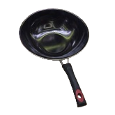Black cast iron wok, iron wok, suitable for gas stoves and induction cookers Item Picture