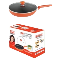Cast iron non-stick flat frying pan, 26cm egg frying pan, stainless steel wok Item Picture