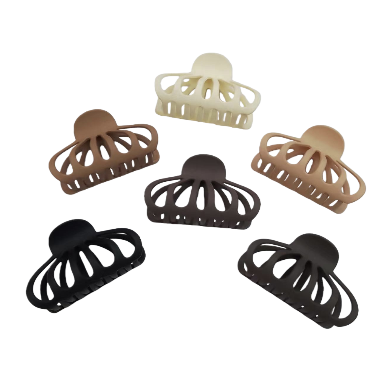 The three-piece set of shark clip, banana clip, grab clip, hairpin and hairpin is simple and fashionable Item Picture