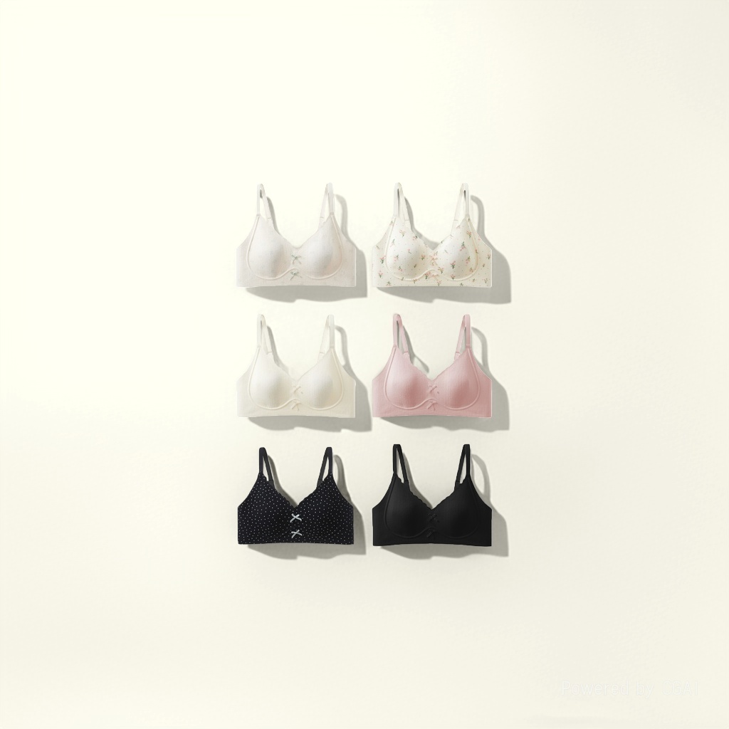 Floral verde matcha sujetador floral rosa leche blanco rosa wave dot negro halter chaleco beauty back fishbone bustier Item Picture