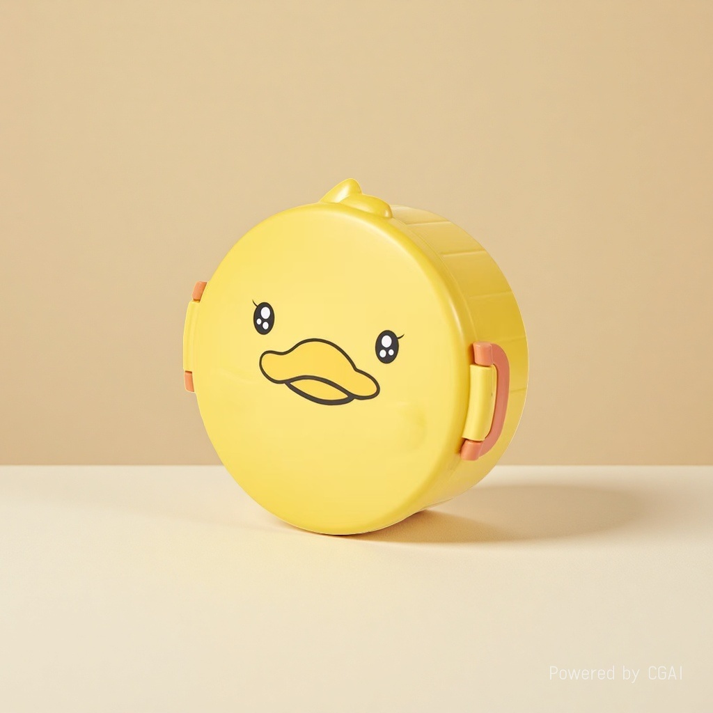 Yellow duck-shaped children's lunch box set, baby clothing, strapless student short vest, halter top, children's underwear Application Scenario