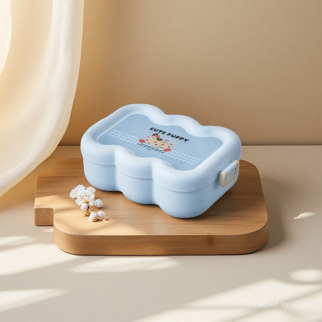 The Cloud lunch box is a portable and sealed lunch fruit bento box with a high appearance level. It is a cute and compartment-preserved lunch box for students to bring their own meals