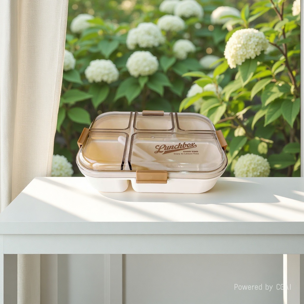 Large-capacity plastic lunch box, sealed and insulated, children's lunch box, student and office worker compartments lunch box Specification image