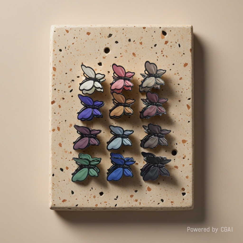 Colorful butterfly children's hairpins, hair clips, hair bands, and drills
