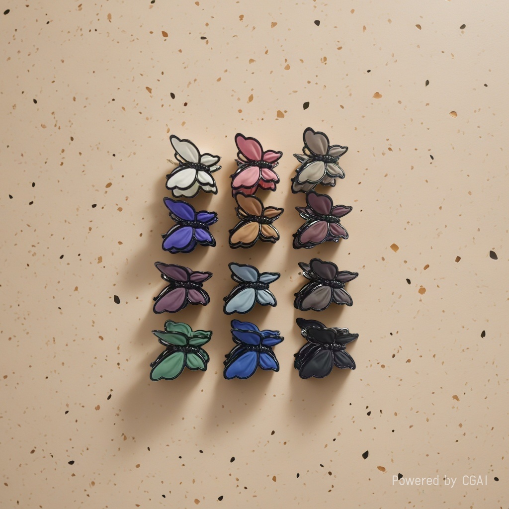 Colorful butterfly children's hairpins, hair clips, hair bands, and drills Application Scenario