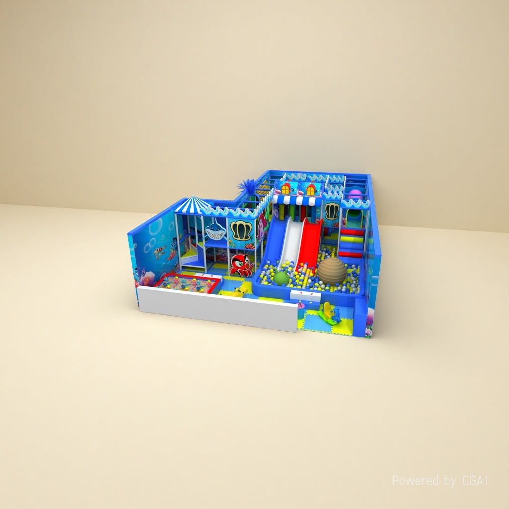 Children's inflatable playground, large toys details Picture