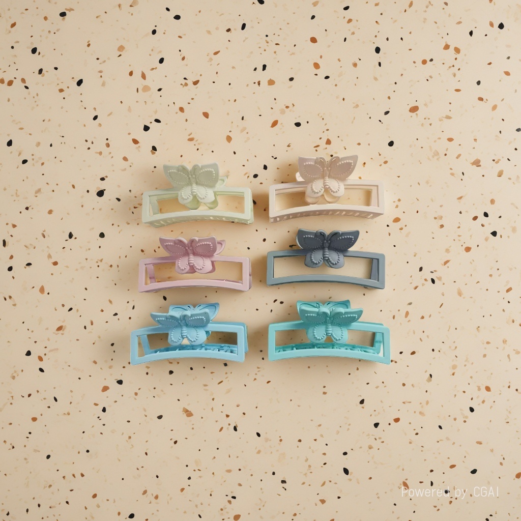Butterfly hairpins, banana hairpins, shark hairpins, grab hairpins, multi-functional women's hair accessories Application Scenario