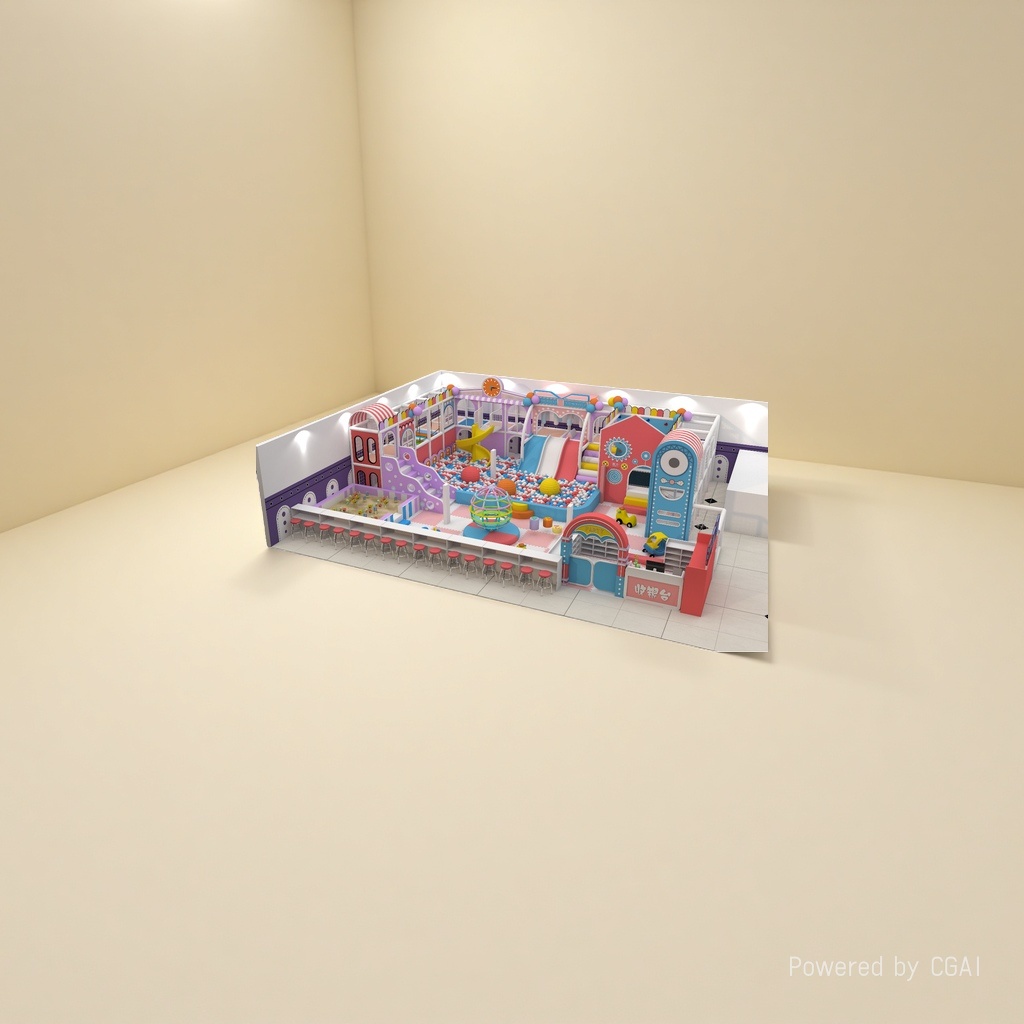 Children's indoor climbing game house, ball pool with rock climbing point, baby enclosure playground details Picture