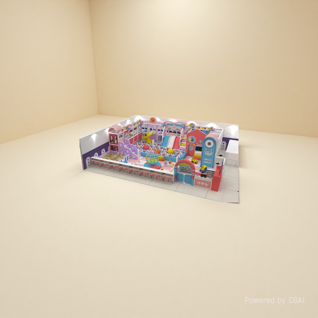 Children's indoor climbing game house, ball pool with rock climbing point, baby enclosure playground
