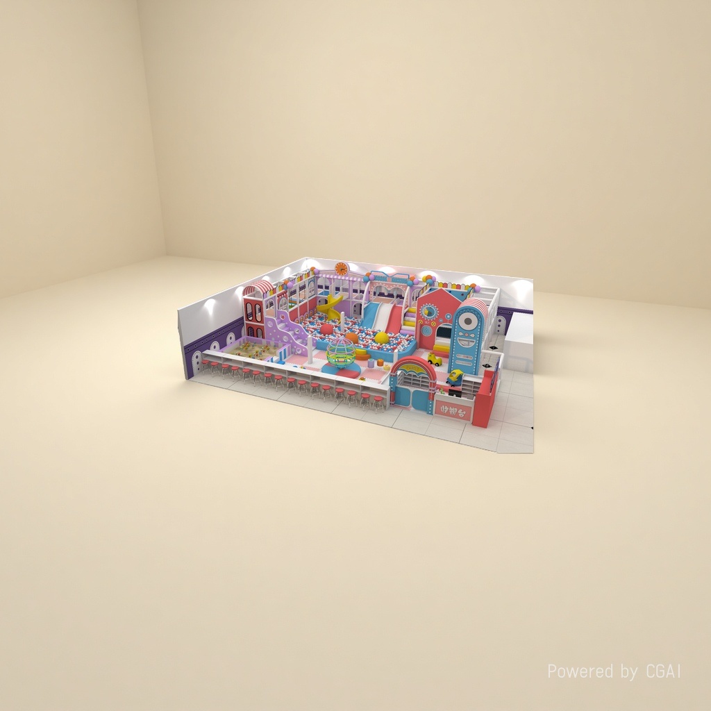 Children's indoor climbing game house, ball pool with rock climbing point, baby enclosure playground Specification image