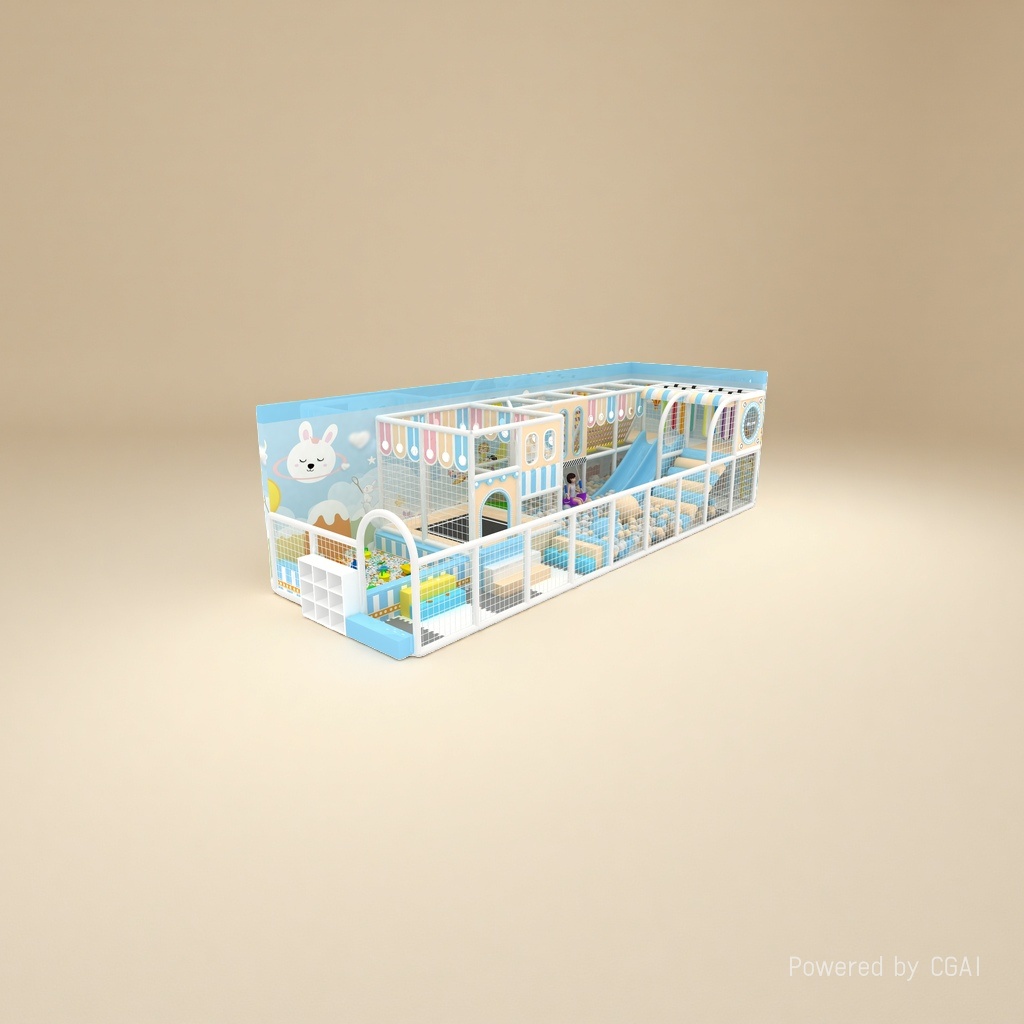 Naughty castle children's amusement facilities, indoor amusement park, large combination toys Application Scenario