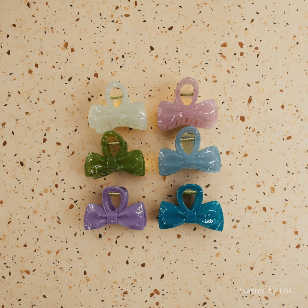 Acrylic semi-transparent colored hairpin shark clip Application Scenario