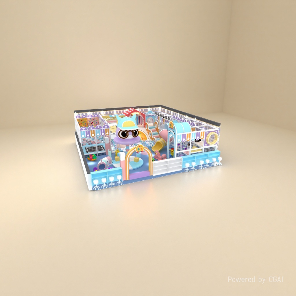 The indoor playground facilities of the naughty castle for children are safe and environmentally friendly. It is a large-scale naughty castle Application Scenario