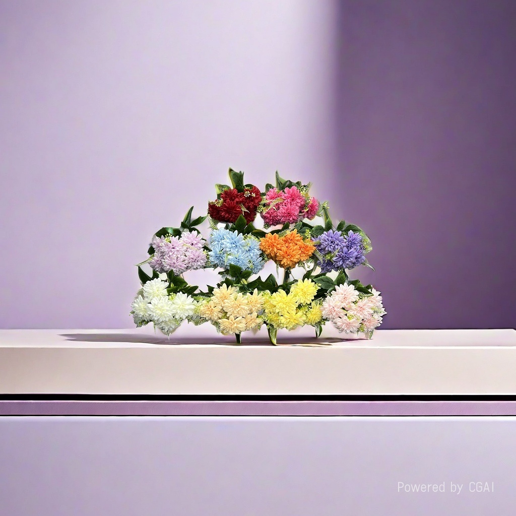 塑料花实物图