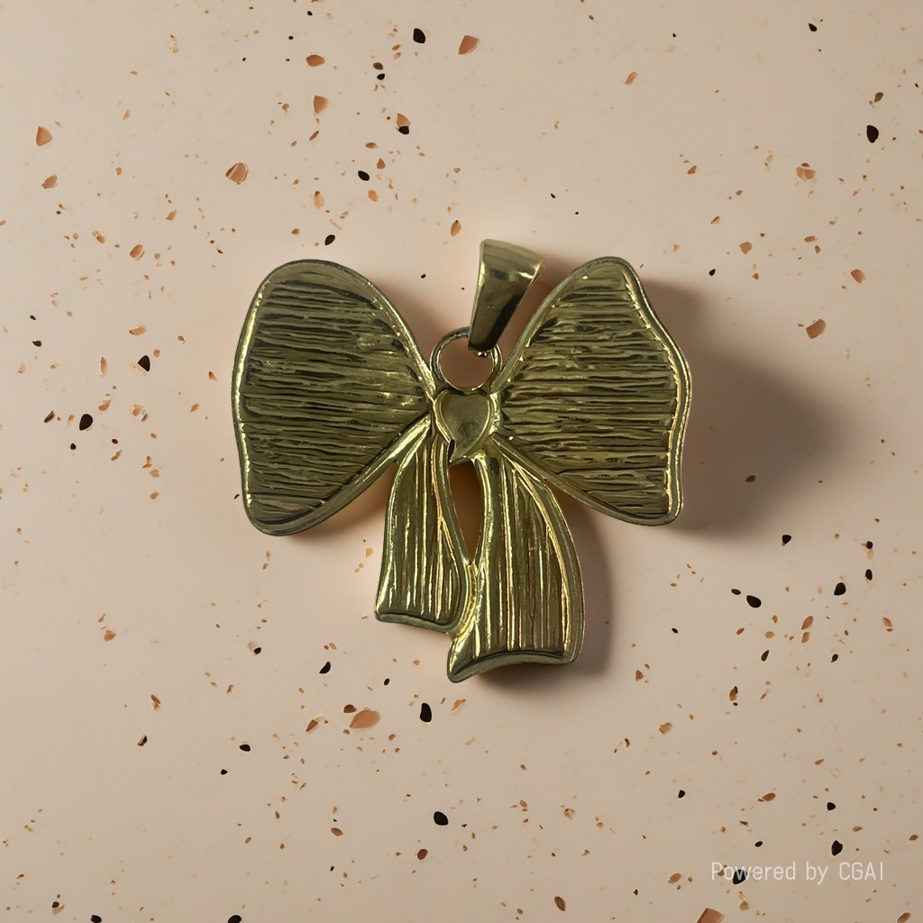 Stainless steel butterfly-shaped gold-plated pendant accessory Specification image