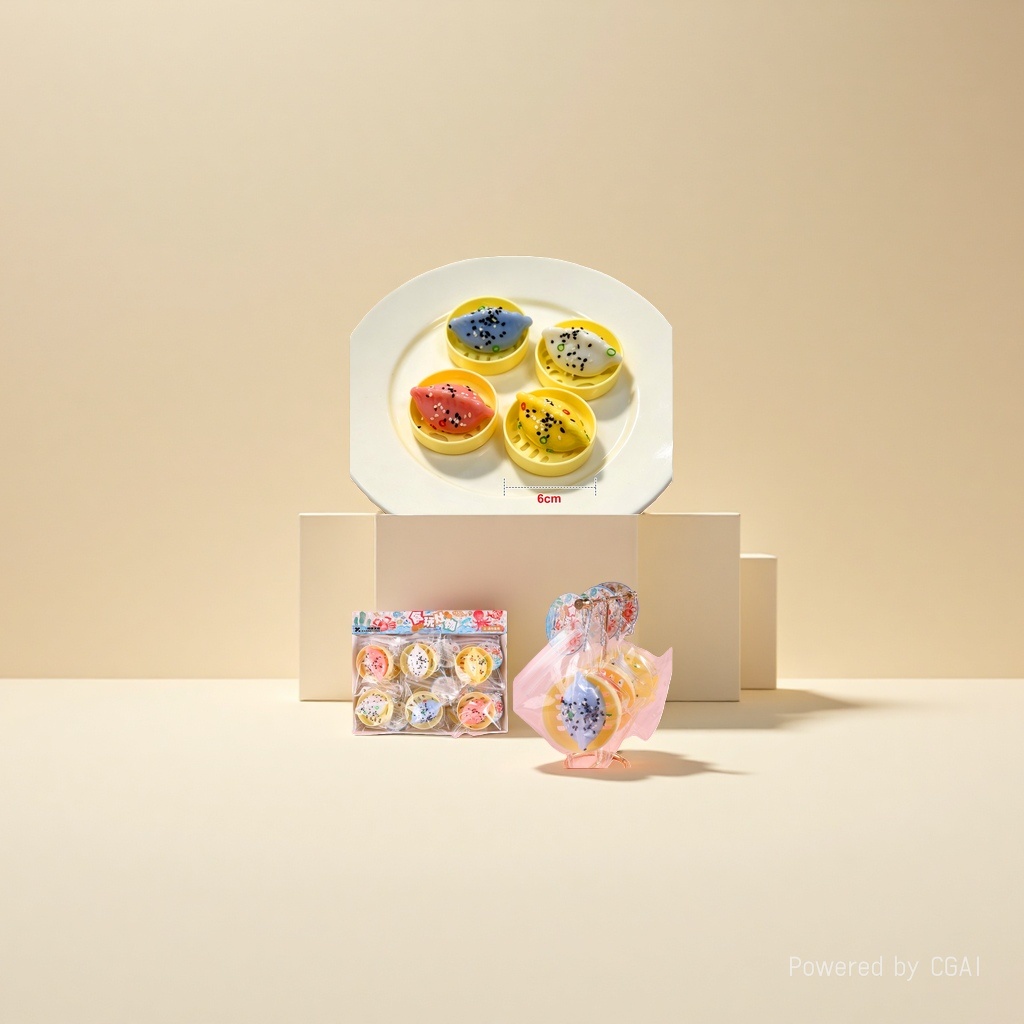 蒸笼煎饺小挂件装饰挂牌圣诞财库文创