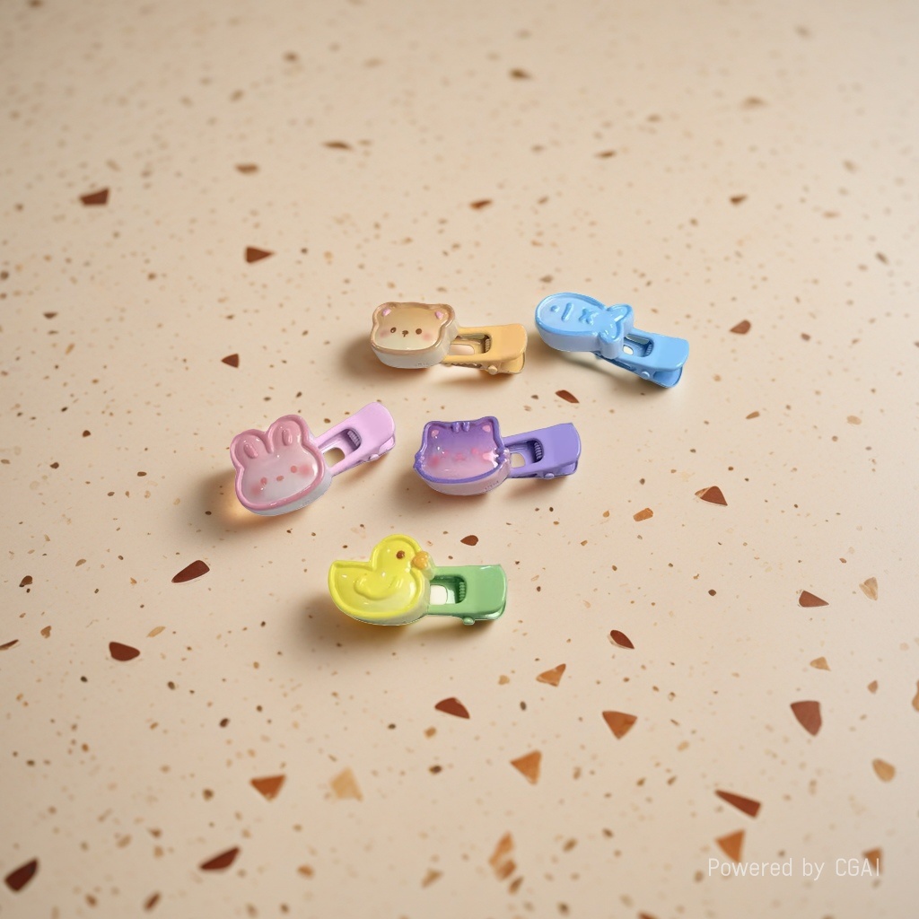 Cute animal-shaped banana clips, shark clips, hairpins, and grab clips Application Scenario