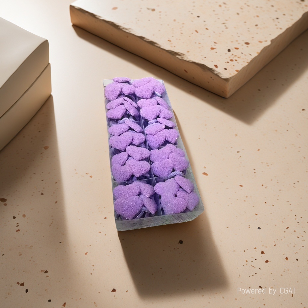 Wholesale of purple heart-shaped children's hair accessories and hair bands Application Scenario