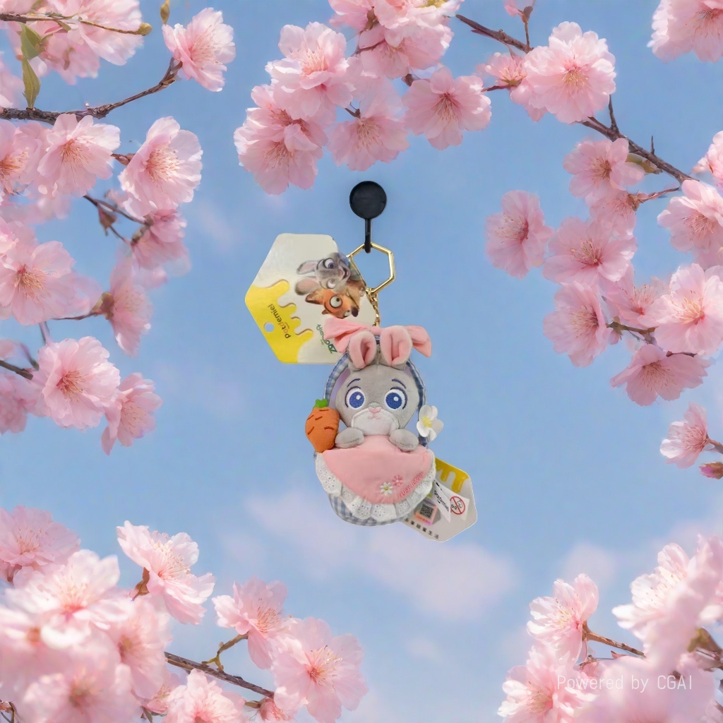Little rabbit plush pendant, doll, keychain, car backpack decoration Specification image