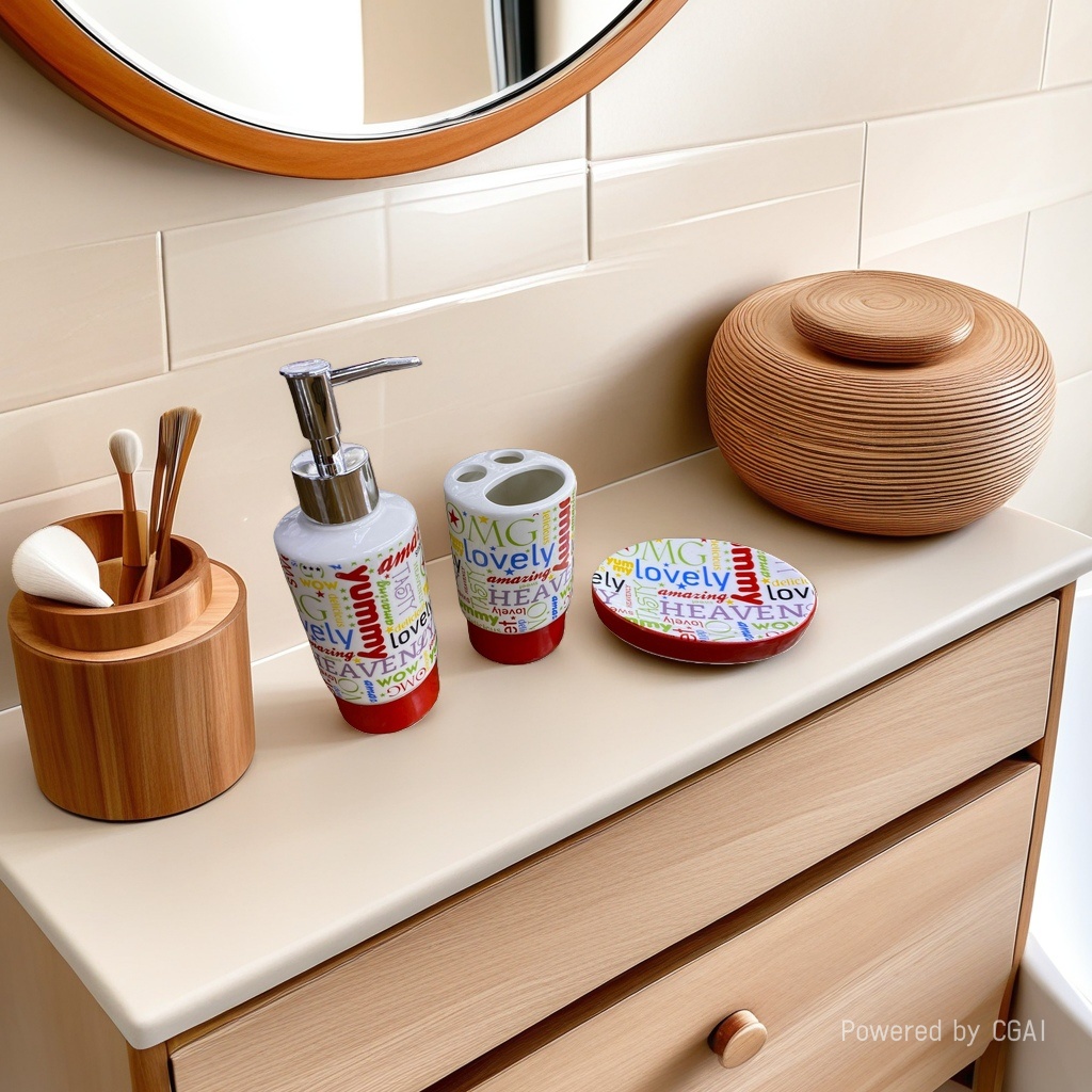Cross-border ceramic kitchen dishwashing liquid soap bottle hand sanitizer press bottle integrated with storage box, tableware cleaning and portioning Application Scenario