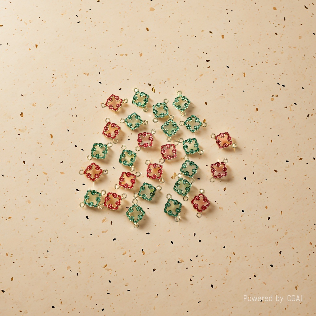 Alloy color-preserving hollowed-out Xiangyun double hanging iy ancient-style Hanfu cheongsam waist decoration necklace hairpin accessories Application Scenario